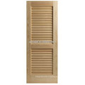 Solid wood bathroom louver door